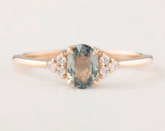 Restels Tria Gold Vintage Diamond Wedding Ring - Diamanten Ring - Verlovingsring - Solitaire Ring - Verjaardagsring - Cadeau voor vrouwen
