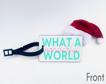 Personalized luggage tag | Travel accessory (colors can be changed) | Great gift or vacation idea
