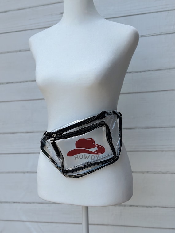 Clear Black-Trim Backpack and Waist Pack with Red Logo Eastsport Spark Clear Backpack, Red/Black - Walmart.com main image 4