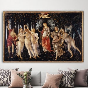 Sandro Botticelli, The Primavera, living room decor, canvas print,Sandro Botticelli art,Sandro Botticelli poster,Sandro Botticelli decor