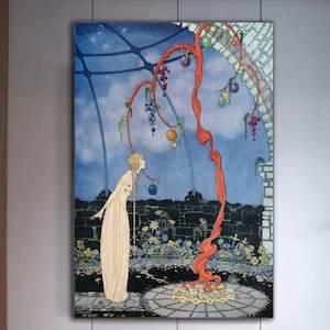Virginia Frances Sterrett , Rosalie&#39;s Tree,Old French Fairy Tales, 1920,Virginia Frances art, Rosalie&#39;s Tree decor, Rosalie&#39;s Tree poster,
