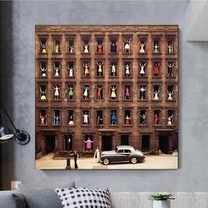 Ormond Gigli, Girls in the Windows, New York City, 1960, living room decor, canvas print decor, office decor,