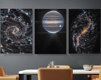Set Of 3,NGC james,Galaxy Canvas,Poster Art,Space Prints Art Galaxy,Kids Room Gift,NASA poster,Space Posters,Kids Room Gift,NASA poster Gift