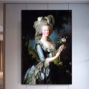 marie antoinette ,marie antoinette art,  Canvas room decor, modern decor, poster