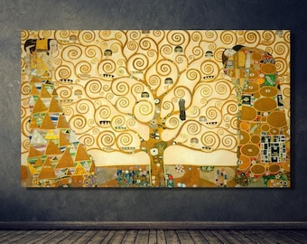 品、複製画、クリムト　ストックレー?フリーズ 生命の樹 　額付き9 新品、複製画、クリムト ストックレー?フリーズ 生命の樹