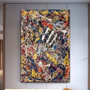 Jackson Pollock,Jackson Pollock art, room decor, pollock wall decor, Pollock Abstract, pollock poster,ofis decor