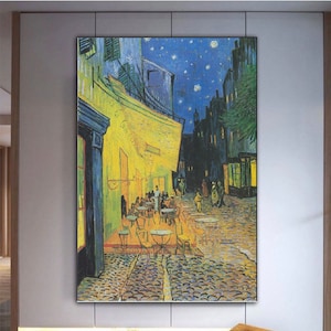 Vincent van Gogh, Café Terrace at Night , van Gogh poster, van Gogh canvas, picture wall art,living room decor,Classic Art Print