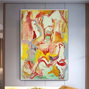 willem de kooning, modern schilderij, de kooning poster, woonkamerinrichting, abstracte kunst, abstracte huiskunst, kantoorinrichting,