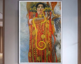 グスタフ・クリムト、ヒュギエイア（医学の詳細）1900年、リネン