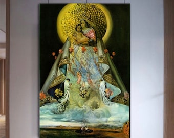 サルバドール・ダリ、グアダルーペの聖母マリア、キャンバスプリント