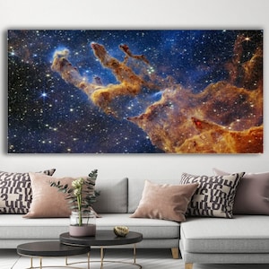 James Webb,Telescope First,NASA Telescope, Carina Nebula, james webb canvas,nabula print art, kids room decor, home decor, canvas wall art