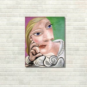 Marie. Therese leaning, 1939, Pablo Picasso,living room decor, Picasso decor, modern art print, Picasso art, Marie decor, Marie wall art