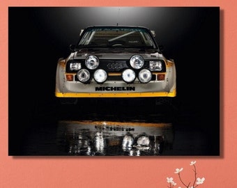 Audi Quattro ,Audi Sport, Quattro S1, Rally,Audi Quattro Poster,Audi Sport car,Audi S1 Poster,Large Canvas Wall Art