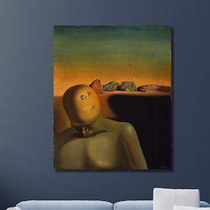 Il burocrate medio, Salvador Dalí, 1930, arte di Dalí, poster Il burocrate medio, arte moderna, burocrate medio, stampa d'arte astratta, arredamento per la casa