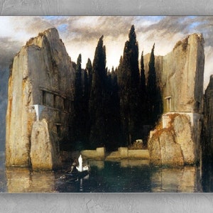 Arnold Boecklin, Island of the Dead ,Arnold Boecklin art, Island of Dead decor, Island of Dead  poster,