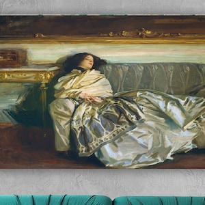 John Singer Sargent,Nonchaloir,Repose 1911 ,John Singer art, Repose decor,Repose poster,