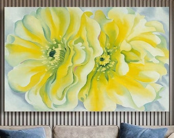 Georgia O'Keeffe, gele cactus, 1929, door Georgia O'Keeffe, tentoonstellingsdecor, Georgia O'Keeffe cadeau