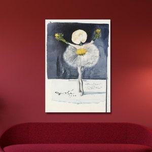 DANDELION Dancer,1948,Salvador Dali art, DANDELION decor, living room decor,Dancer poster,home decor, cavas wall  art, modern canvas decor