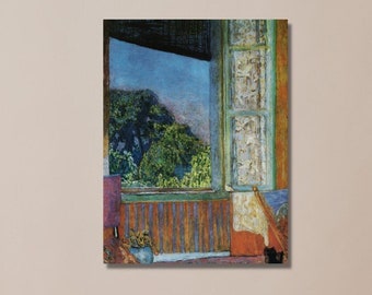 Pierre Bonnard, The Open Window, the window decor, Pierre Bonnard art,canvas art print, home decor,Pierre Bonnard picture, ready to hang,
