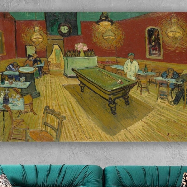 Vincent van Gogh,  Le Café de Nuit,The Night Café, 1888,van Gogh art,Night Café decor,Night Café poster, clasicc wall art