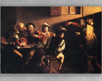 The Calling of Saint Matthew, Caravaggio , Caravaggio art,Saint Matthew poster,Saint Matthew Decor,