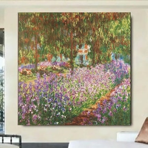 Claude Monet,The Artist’s Garden in Giverny,Garden in Giverny decor,Claude Monet art,Garden in Giverny decor,room decor,clasicc picture art,