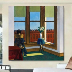 edward hopper, room in brooklyn, 1932,edward hopper art,edward hopper poster,modern canvas print,edward hopper picture,