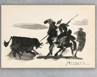 パブロ・ピカソ TOROS Y TOREROS キャンバスウォールアート