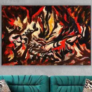 New Flame, Jackson Pollock,Jackson Pollock art,New Flame decor,New Flame poster,