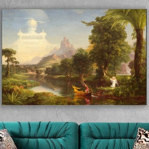 Thomas Cole, 1842,The Voyage of Life,Thomas Cole art,The Voyage decor,The Voyage poster,room decor,Wall Art