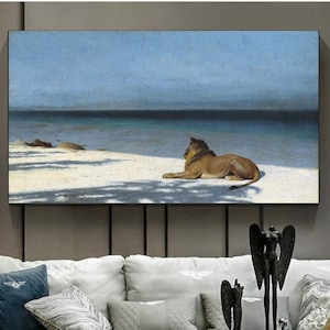 Jean Léon Gérôme, Solitude,  living room decor, canvas printdecor, office decor, Jean Léon poster, Jean Léon art,