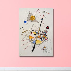 Delicate Tension, by Wassily Kandinsky, 1923,Delicate Tension decor, Kandinsky art,Kandinsky poster, canvas wall art, living room decor,