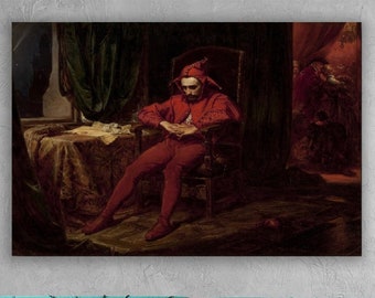 Jan Matejko Stańczyk, póster de Jan Matejko, galería envuelta, arte de pared cristiano, decoración cristiana, decoración de sala de estar, arte de pared moderno,