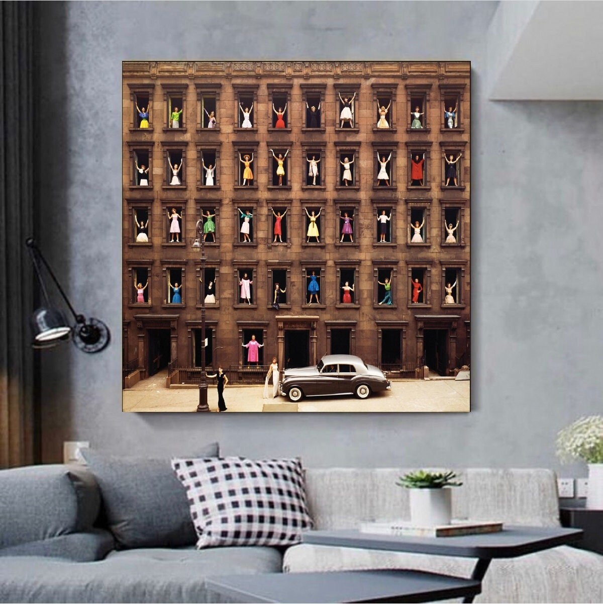 Ormond Gigli, Girls in the Windows, New York City, 1960, Living