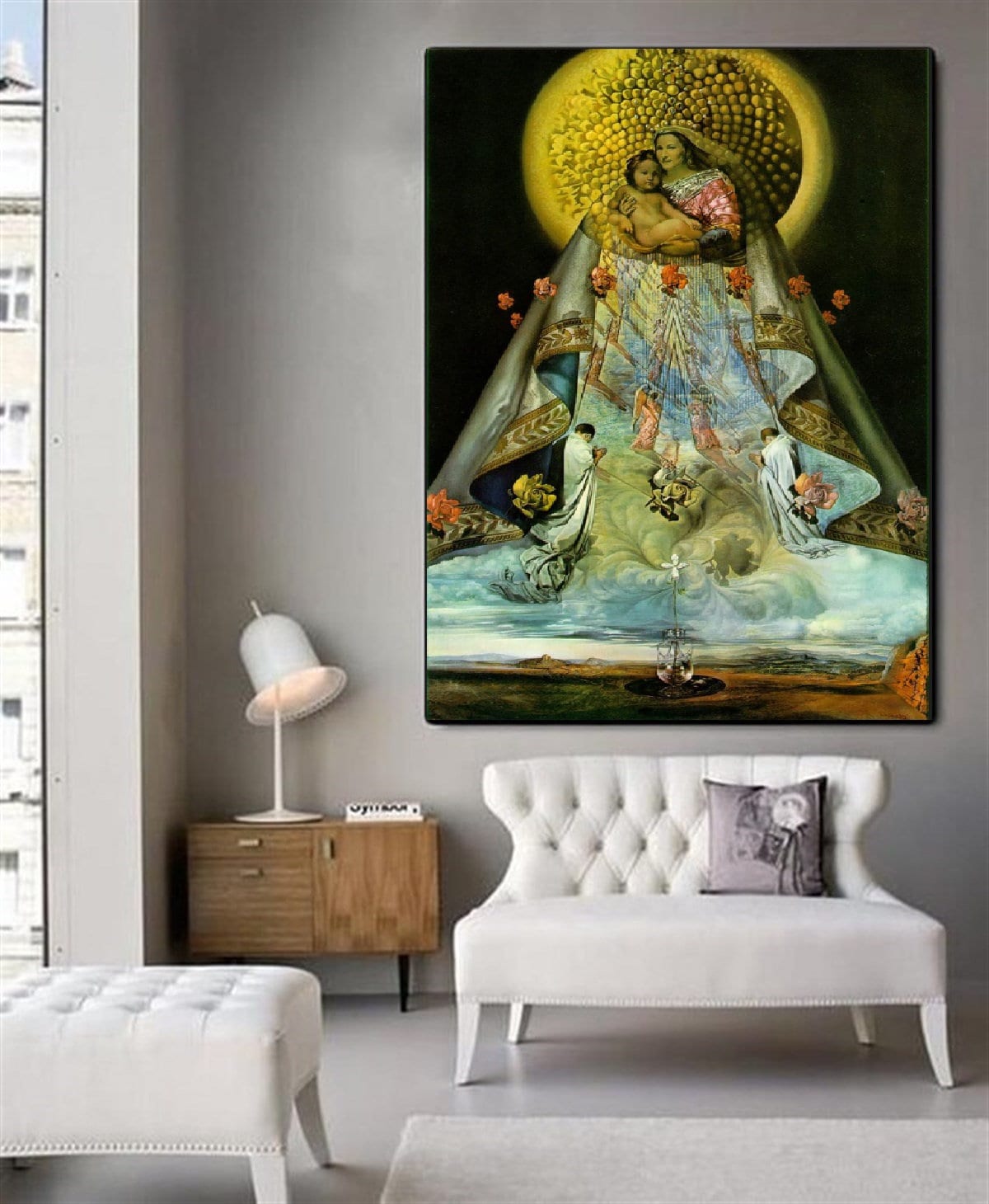 値下げ　サルバドール・ダリ　グアダルーペの聖母マリア？　279／300 サルバドール・ダリ、グアダルーペの聖母マリア、キャンバス