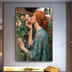 John William Waterhouse, The Soul of the Rose,John William poster,John William art, picture wall art,living room decor,Classic Art Print
