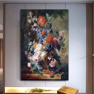 Jan van huysum, Blumen Bilder,Stillleben,Jan van huysum art,Blumen Poster, Blumen Bild