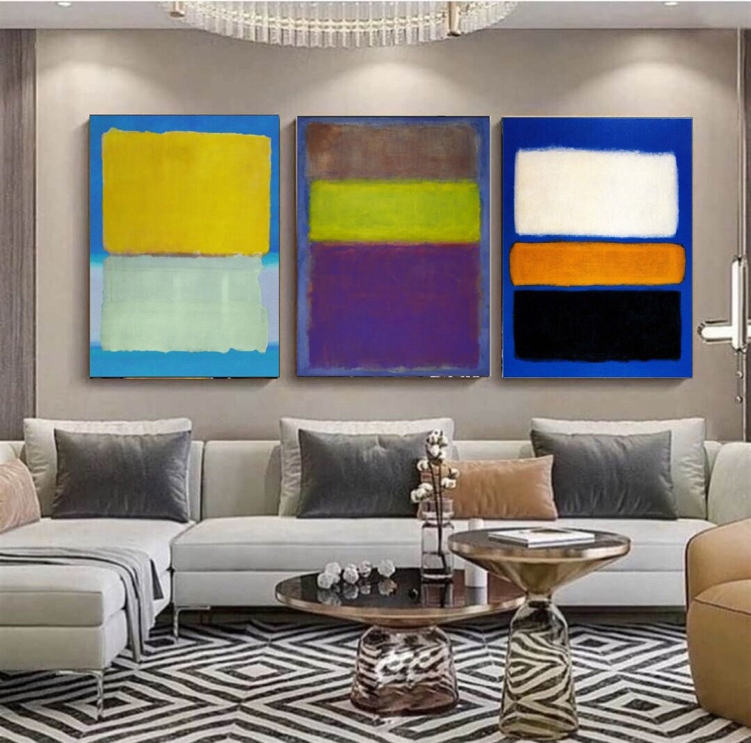Set of 3,mark Rothko,mark Rothko Painting,rothko Museum Exhibition ...
