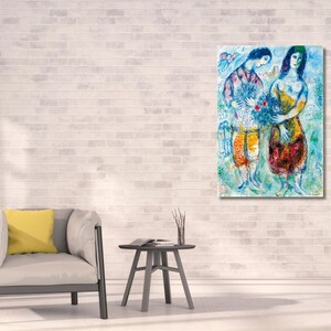 Marc Chagall, Les Paysans, 1971, Marc Chagall art, Les Paysans decor, Surrealism art, canvas wall art, ready to hang,home decor,abstract art