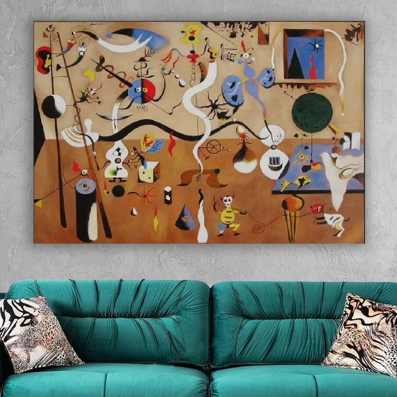 Joan Miro,the Harlequin's Carnival,abstract Wall Art,still Life