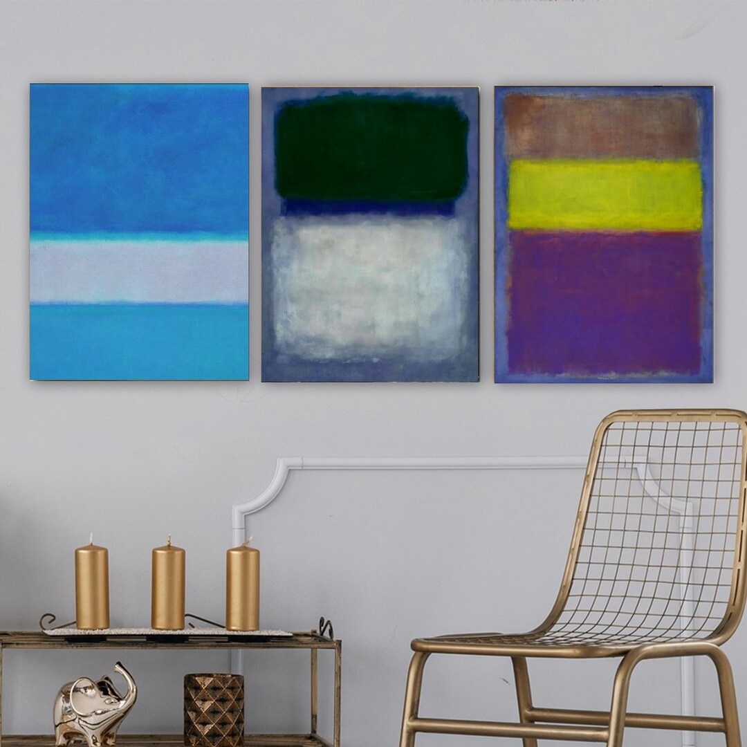 Set of 3,mark Rothko,mark Rothko Painting,rothko Museum Exhibition ...
