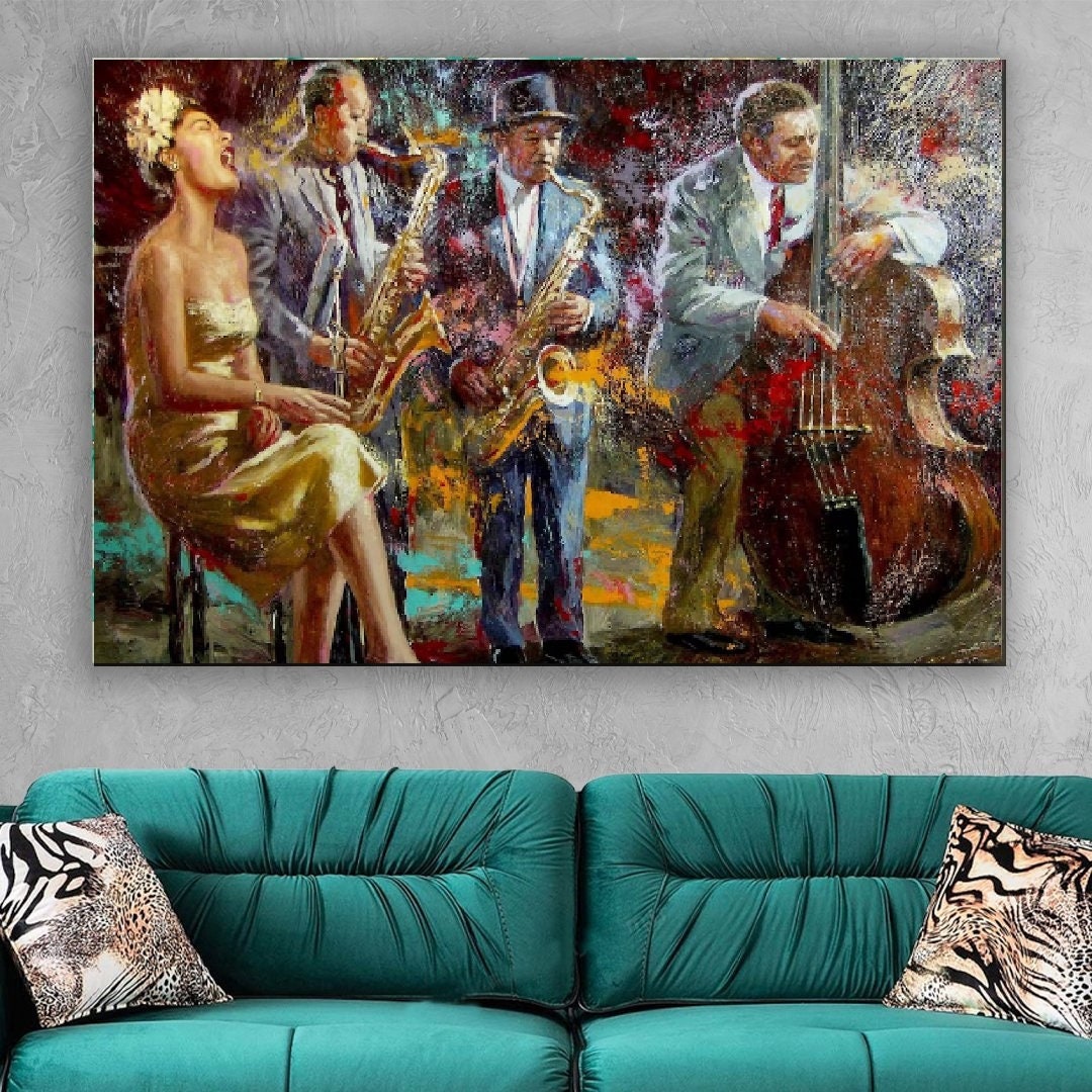 Afro-Barbados Jazz Festival Steering Wheel Cover Abstract Jazz Art LT03 main image 0