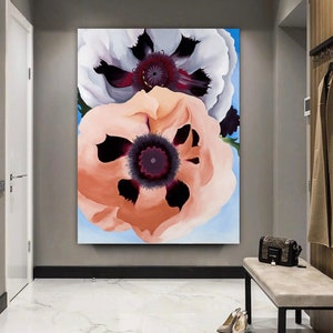 Georgia O'keeffe, Okeeffeposter, Poppies 1950,living Room Decor,modern ...