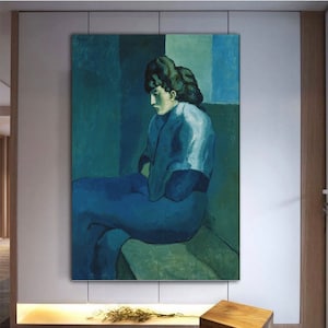 Pablo Picasso, Melancholy Woman, Picasso Leinwand, Picasso Kunst, Wohnzimmer Dekor, Bild Wandkunst, Picasso Druck Kunst, Pablo Picasso Dekor