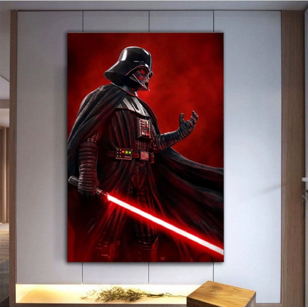 Posters Star Wars – Triptyque Dark Vador, Anakin, Obi-Wan, Luke – 97x62 Cm – Déco Murale Moderne - 3