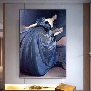 John White Alexander, Althea, 1895,  ,John White picture, John White poster, modern decor,living room decor, canvas print,