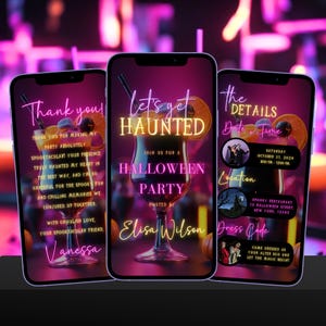 Halloween Video Invitation | Spooky Halloween Digital Invite | Halloween Custom Invite | Halloween Party Invitation