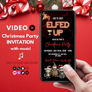 Funny Christmas Party Invite Template | Funny Holiday Party Invitation | Editable Christmas Party Invitation Digital Template