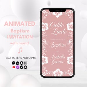 Cielito Lindo Baptism Invitation | Mexican Theme Baptism Digital Invite | Mexican Barro Theme Invitation Template