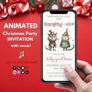 Funny Christmas Party Invitation Christmas Dinner Holiday Party Invitation Christmas Party Invitation Video Electronic Invite